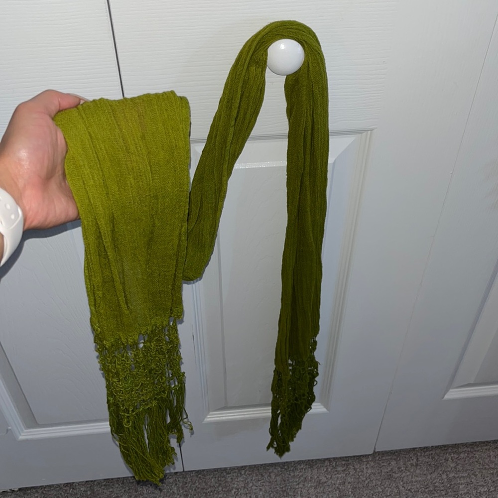 Green scarf